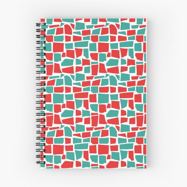 Item preview, Abstract Block Aqua Red Pattern designed and sold by CosmicPatriot.