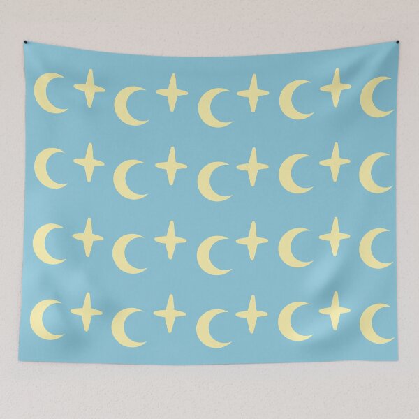 Item preview, Stars and Moon pattern-blue designed and sold by charmednight.
