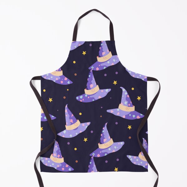 Item preview, Witch Hat Blue Purple Seamless Pattern designed and sold by AerinDigital.