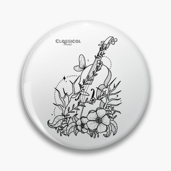 Artikelvorschau, klassische Musik - Geige und Blumen entworfen und verkauft von FerdiEverywhere.