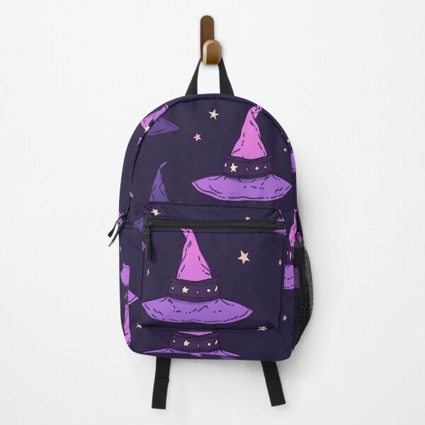 Item preview, Witch Hat Purple Pink Seamless Pattern designed and sold by AerinDigital.