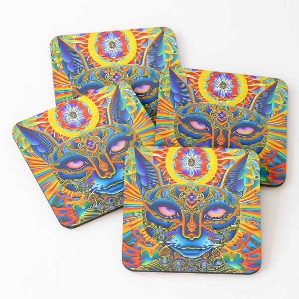 Item preview, Kosmic Kitty (18) - Trippy Psychedelic Cat designed and sold by TheThirdEye.