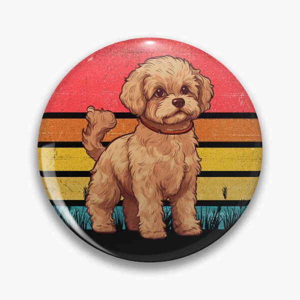 Item preview, Maltipoo Vintage Retro Sunset designed and sold by rafaeltto.