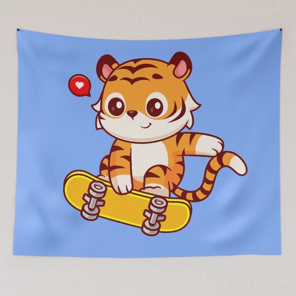 Item preview, Tiger on Wheels: Skateboarding Adventure designed and sold by hjian8219.