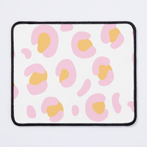 Item preview, Pink and Orange bright pastel Snow Leopard: Pattern Mixing Magic designed and sold by Rebecca Turk.