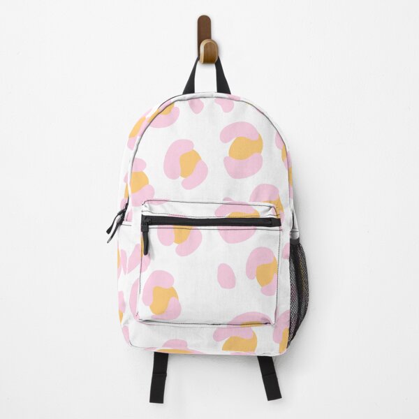 Item preview, Pink and Orange bright pastel Snow Leopard: Pattern Mixing Magic designed and sold by Rebecca Turk.