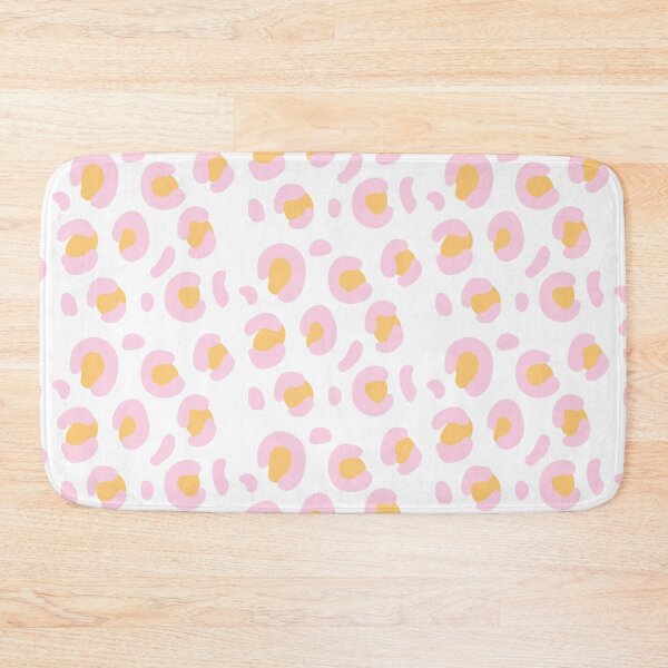 Item preview, Pink and Orange bright pastel Snow Leopard: Pattern Mixing Magic designed and sold by Rebecca Turk.