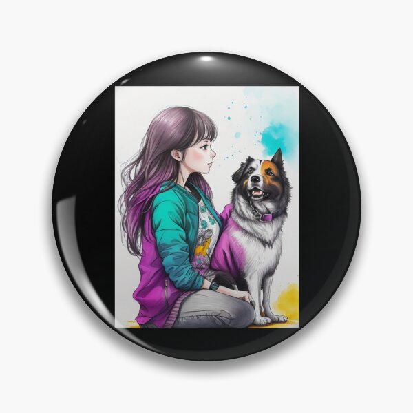 Item preview, Just A Girl And Her Dog  designed and sold by AmiAkins.