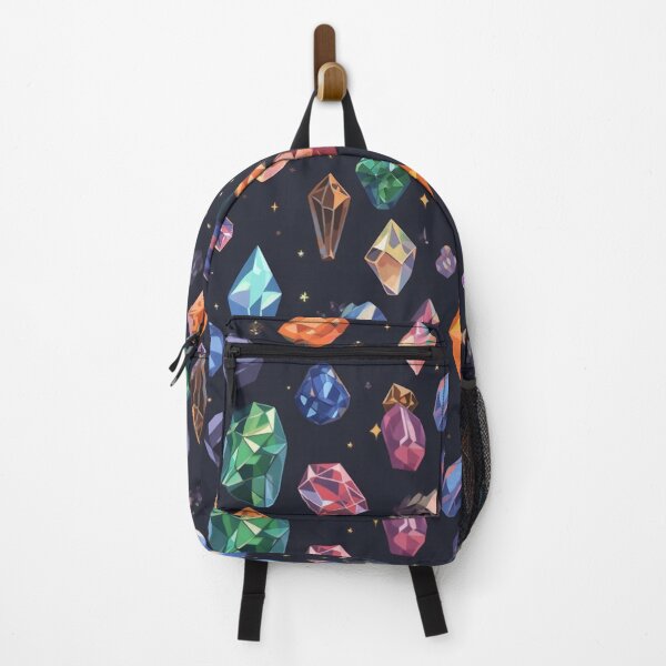 Item preview, Elemental Gemstones Dark Seamless Pattern designed and sold by AerinDigital.