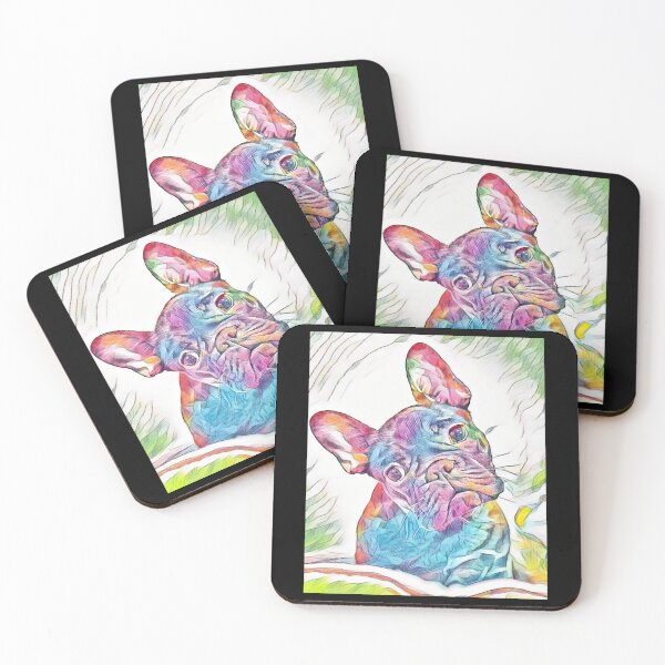 Item preview, Can You Repeat That Bulldog Soft Floating Colors designed and sold by AmiAkins.