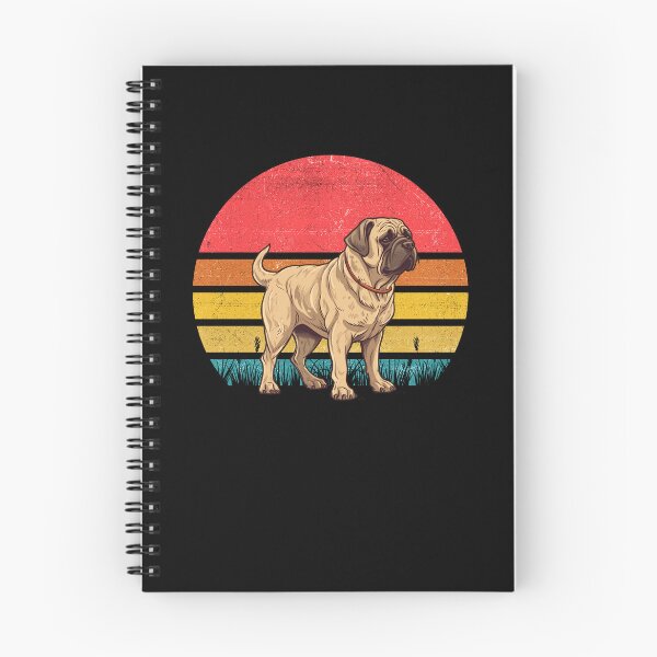 Aperçu de l'œuvre Mastiff Vintage Retro Sunset créée et vendue par rafaeltto.