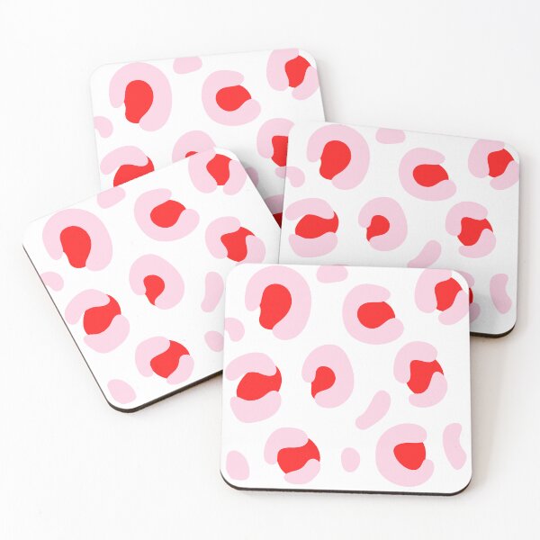 Item preview, Pink & Red Retro Snow Leopard: Pattern Mixing Magic designed and sold by Rebecca Turk.