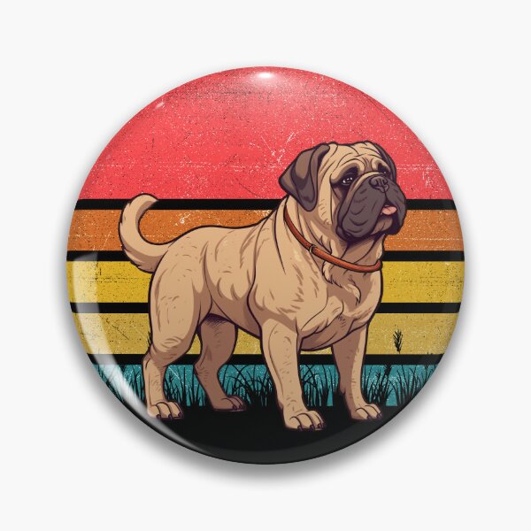 Item preview, Mastiff Vintage Retro Sunset designed and sold by rafaeltto.