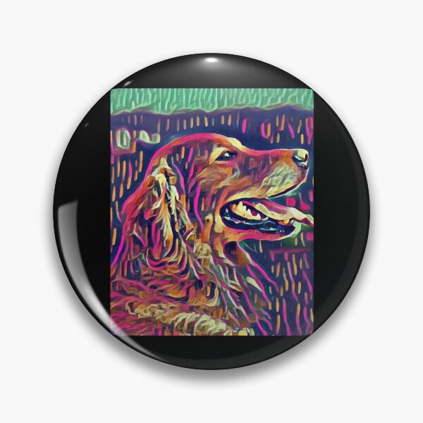 Item preview, Golden Retriever Profile in Purple Mola designed and sold by AmiAkins.