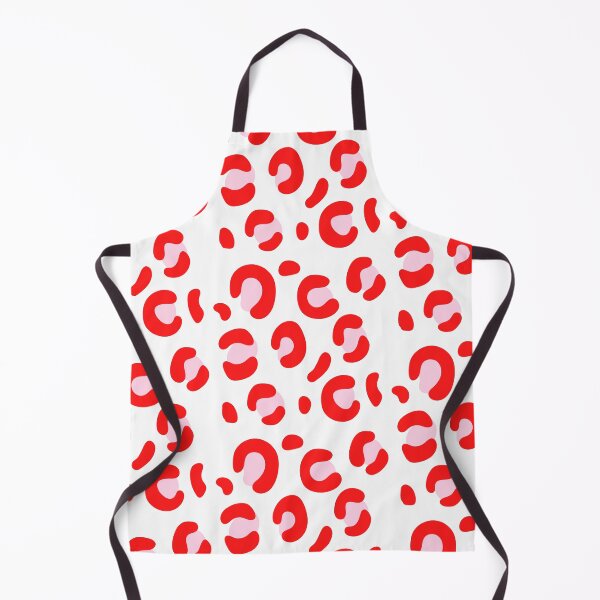 Item preview, Red & Pink Retro Snow Leopard: Pattern Mixing Magic designed and sold by Rebecca Turk.