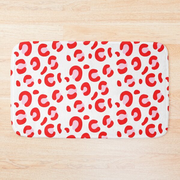 Item preview, Red & Pink Retro Snow Leopard: Pattern Mixing Magic designed and sold by Rebecca Turk.