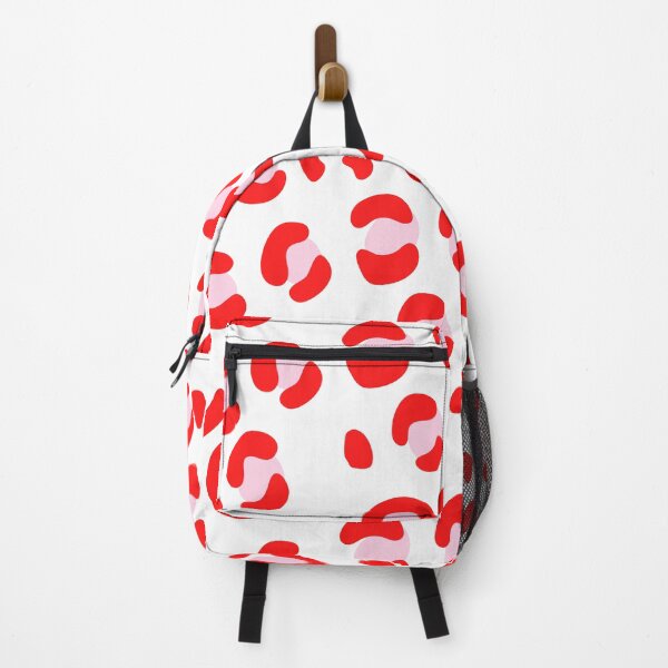 Item preview, Red & Pink Retro Snow Leopard: Pattern Mixing Magic designed and sold by Rebecca Turk.