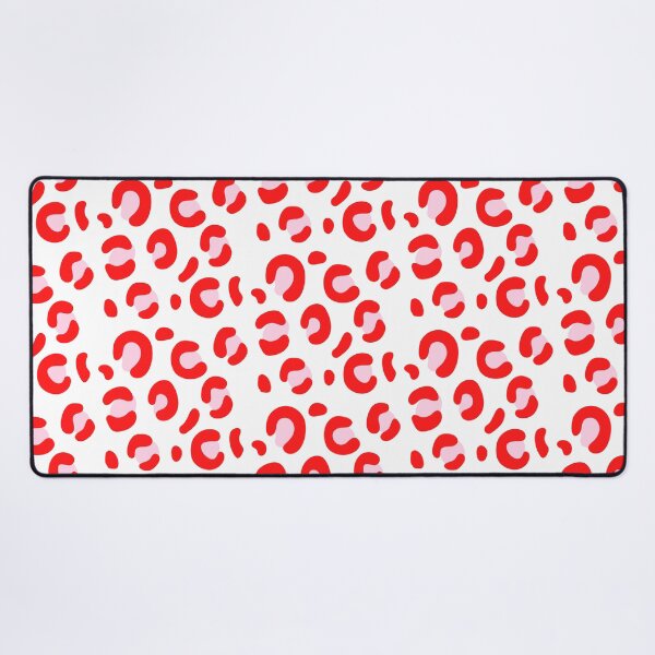 Item preview, Red & Pink Retro Snow Leopard: Pattern Mixing Magic designed and sold by Rebecca Turk.