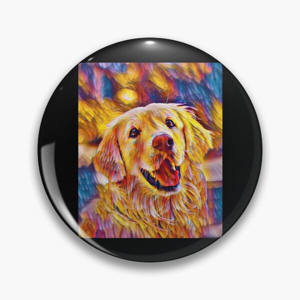 Item preview, Hey, Good Morning! Golden Retriever in Flow of Color Light designed and sold by AmiAkins.