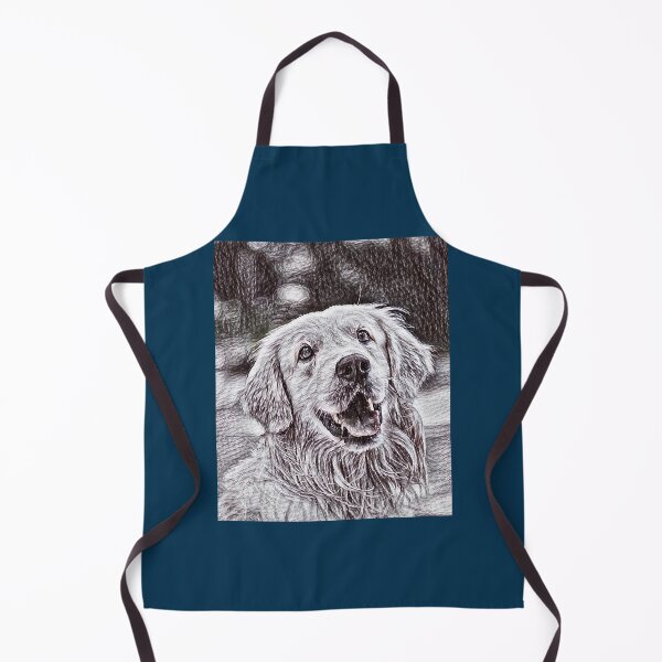 Item preview, Hey, Good Morning! Golden Retriever in Pen Scribble designed and sold by AmiAkins.