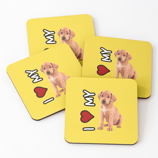 Item preview, I love my dog - Animated Rhodesian Ridgeback puppy in 3D style designed and sold by ChickNickStudio.