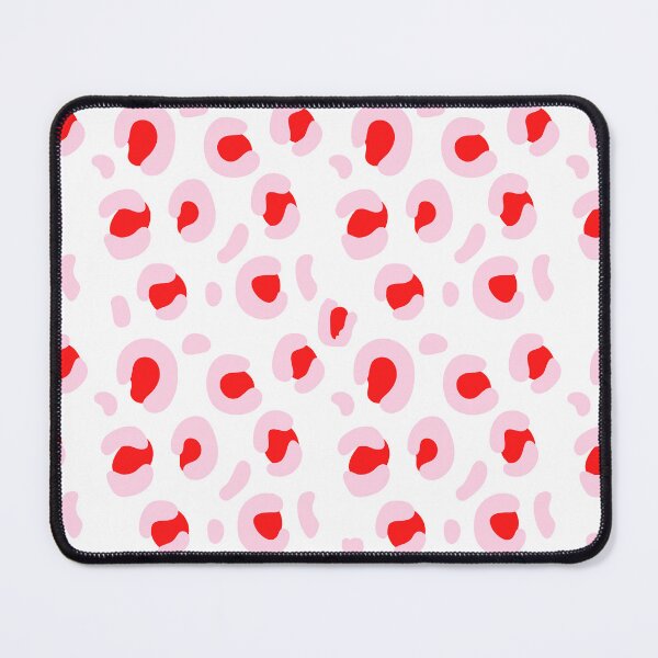 Item preview, Small Scale Pink & Red Retro Snow Leopard: Pattern Mixing Magic designed and sold by Rebecca Turk.