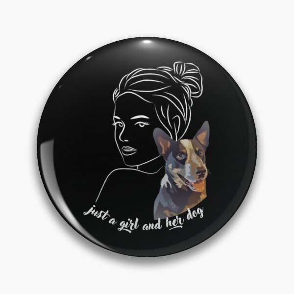 Item preview, Just a Girl and Her Dog designed and sold by AmiAkins.