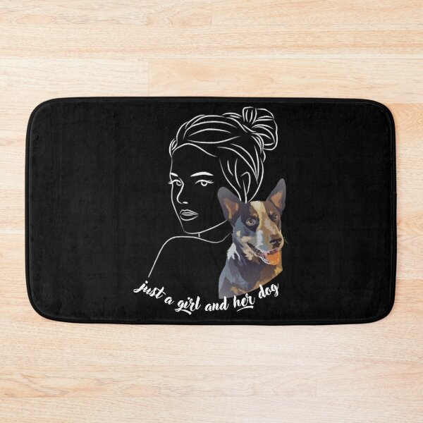 Item preview, Just a Girl and Her Dog designed and sold by AmiAkins.