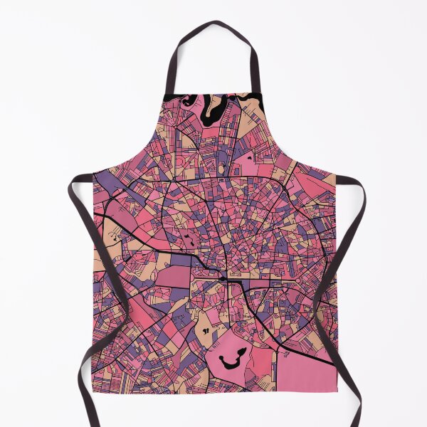 Item preview, Bucharest Map Pattern in Purple & Pink designed and sold by PatternMaps.