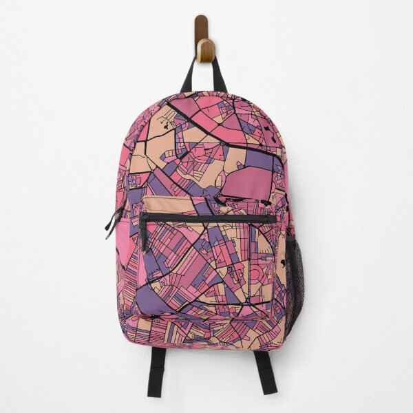 Item preview, Bucharest Map Pattern in Purple & Pink designed and sold by PatternMaps.