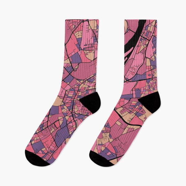 Item preview, Cologne Map Pattern in Purple & Pink designed and sold by PatternMaps.