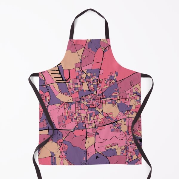 Item preview, Dortmund Map Pattern in Purple & Pink designed and sold by PatternMaps.