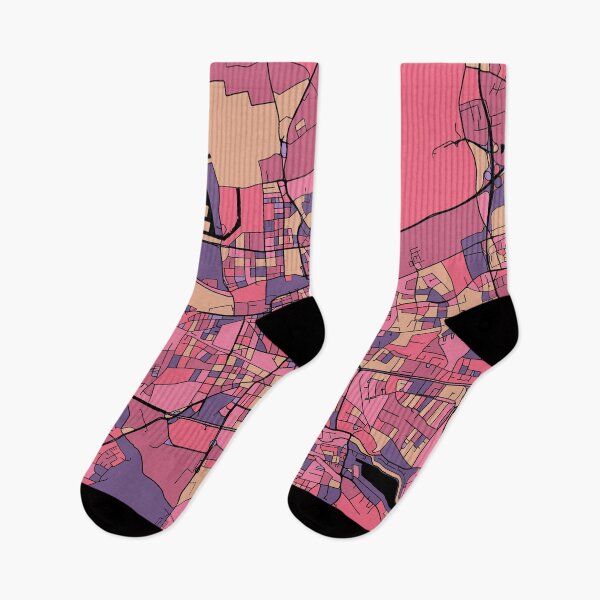 Item preview, Dortmund Map Pattern in Purple & Pink designed and sold by PatternMaps.