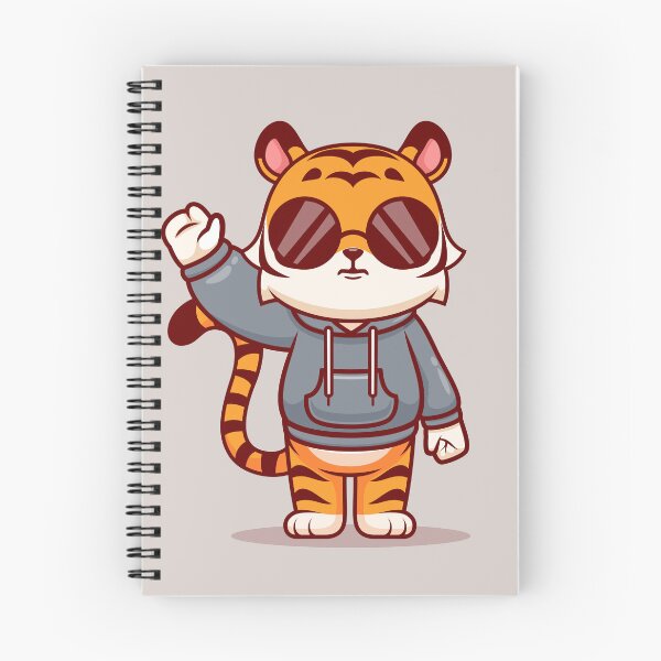 Item preview, Cool Cat in a Hoodie: Stylish Tiger Cartoon designed and sold by hjian8219.