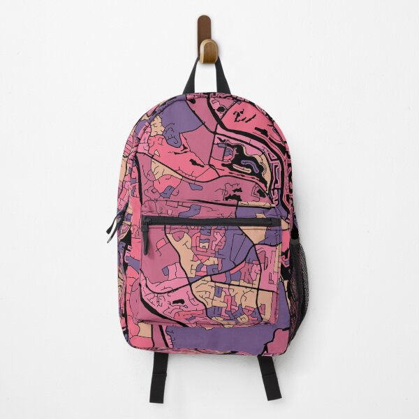 Item preview, Gold Coast Map Pattern in Purple & Pink designed and sold by PatternMaps.