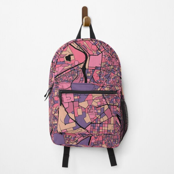 Item preview, Madrid Map Pattern in Purple & Pink designed and sold by PatternMaps.