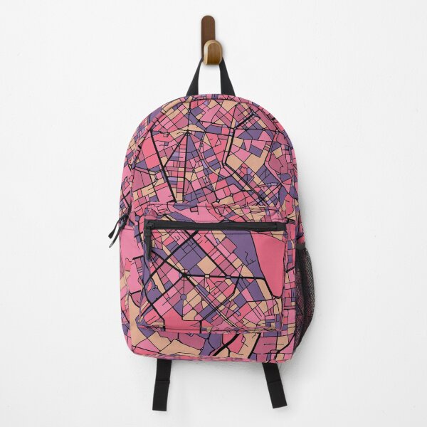 Item preview, Milan Map Pattern in Purple & Pink designed and sold by PatternMaps.