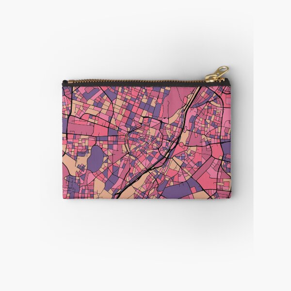 Item preview, Munich Map Pattern in Purple & Pink designed and sold by PatternMaps.