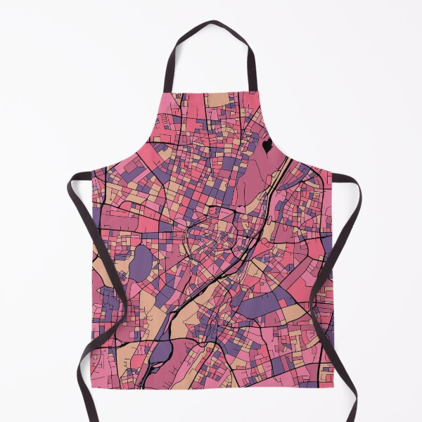 Item preview, Munich Map Pattern in Purple & Pink designed and sold by PatternMaps.