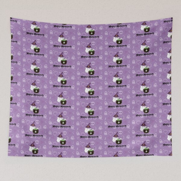 Item preview, Happy Halloween Ghost Pattern Design designed and sold by CarefulCreation.
