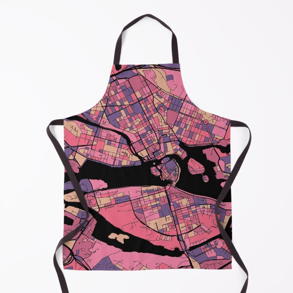 Item preview, Stockholm Map Pattern in Purple & Pink designed and sold by PatternMaps.