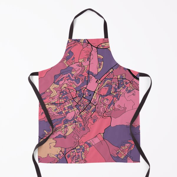 Item preview, Stuttgart Map Pattern in Purple & Pink designed and sold by PatternMaps.
