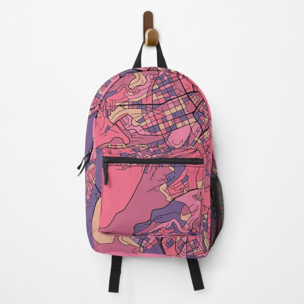 Item preview, Stuttgart Map Pattern in Purple & Pink designed and sold by PatternMaps.
