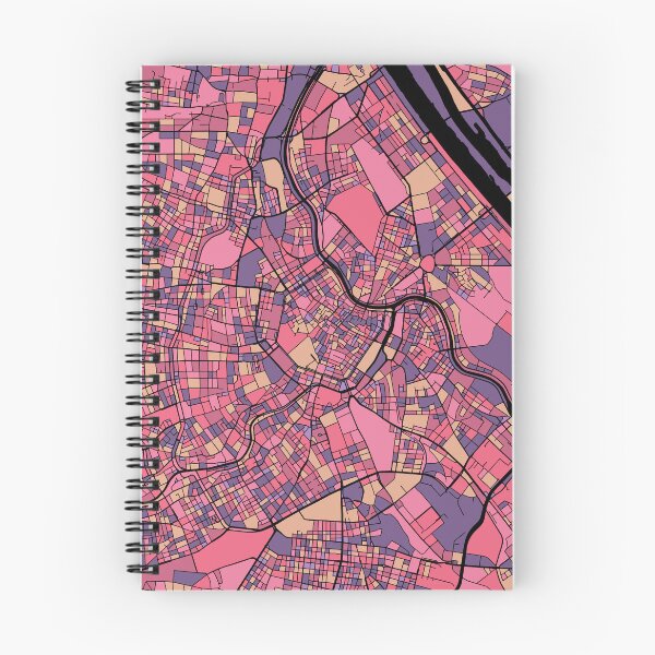 Artikelvorschau, Wiener Kartenmuster in Lila und Rosa entworfen und verkauft von PatternMaps.