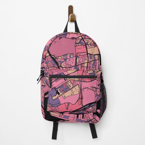 Item preview, Rotterdam Map Pattern in Purple & Pink designed and sold by PatternMaps.