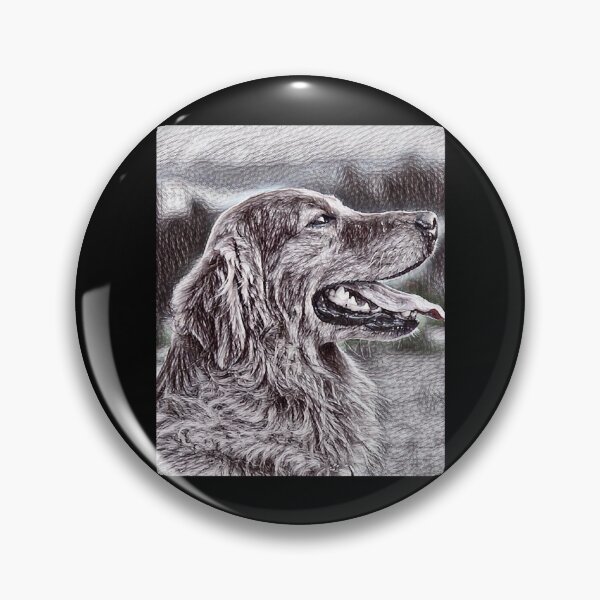 Item preview, Golden Retriever Profile in Pen Scribble designed and sold by AmeeAinsworth.
