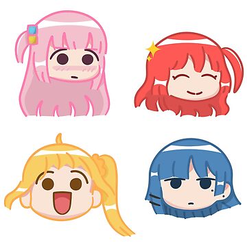 Aperçu de l'œuvre Bocchi le Rocher ! Pack de chibi de TheFreshness