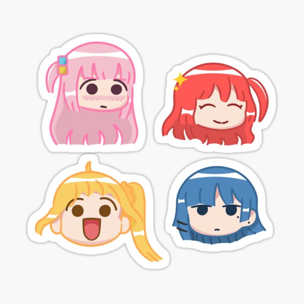 Aperçu de l'œuvre Bocchi le Rocher ! Pack de chibi créée et vendue par TheFreshness.