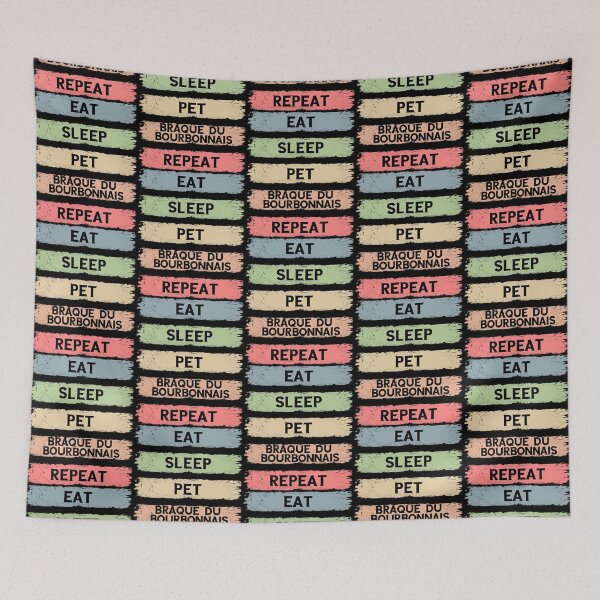 Item preview, eat sleep pet braque du bourbonnais repeat designed and sold by AmeeAinsworth.