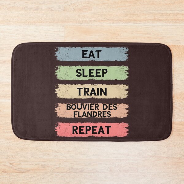 Item preview, eat sleep train bouvier des flandres repeat designed and sold by AmeeAinsworth.